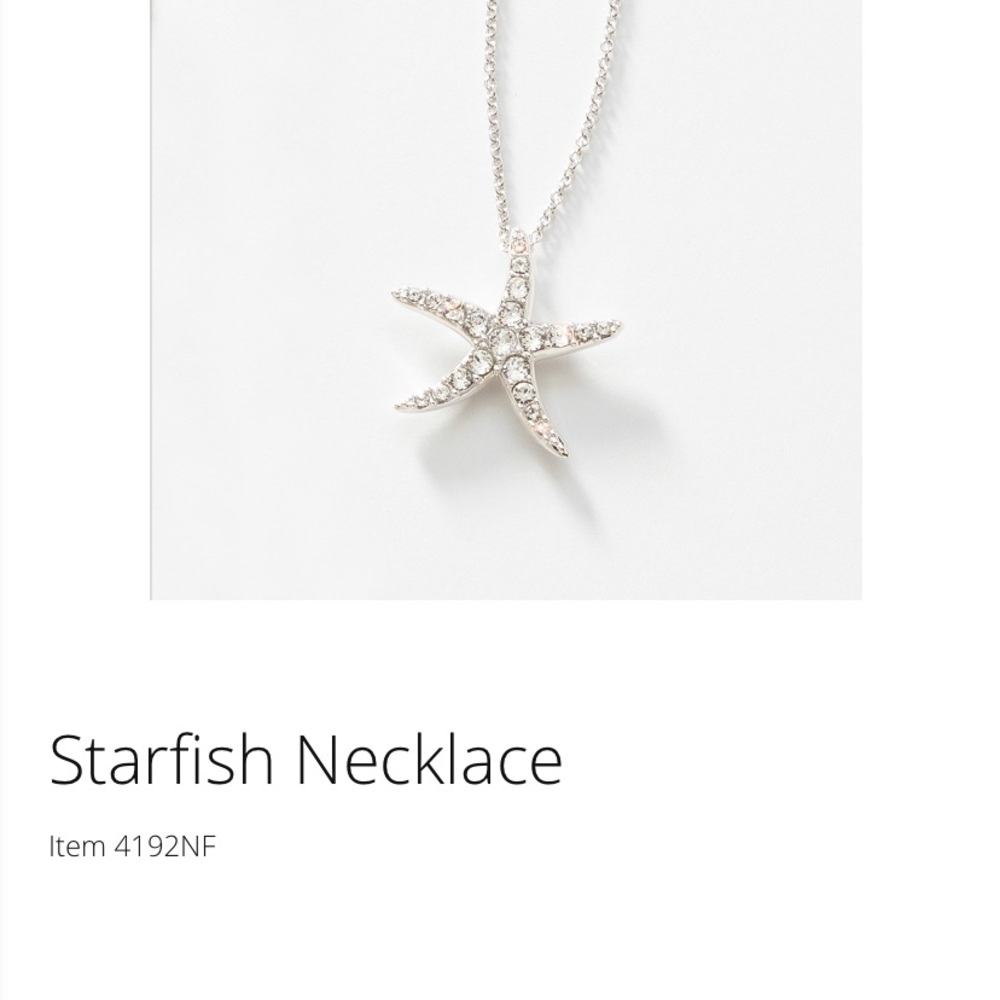 Touchstone crystal by Swarovski Starfish Necklace